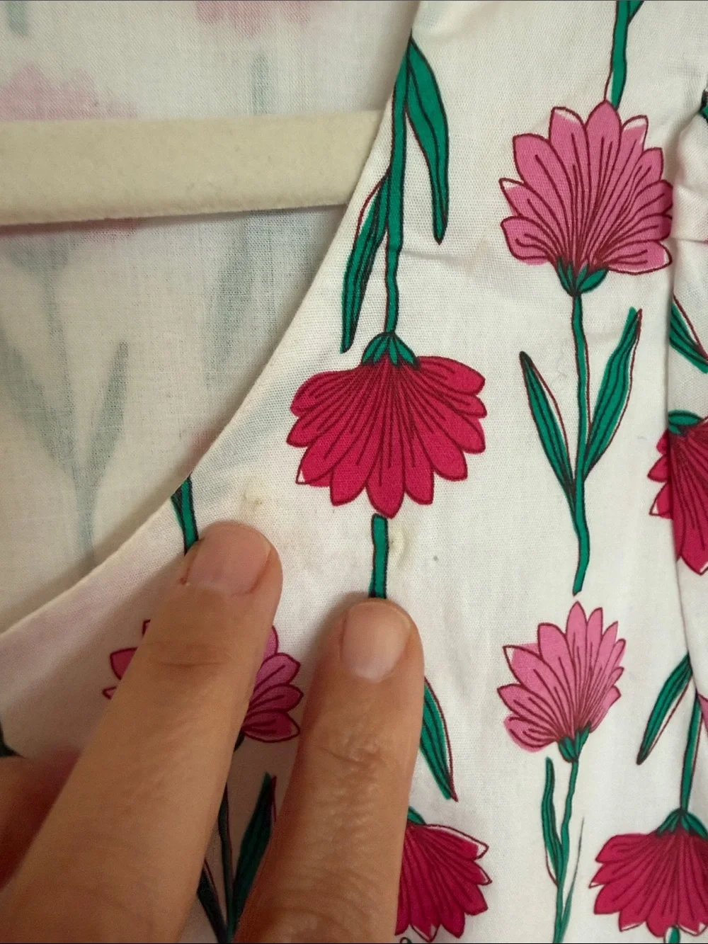 J. Crew Factory White Cotton Tulip Print Midi Dress Size 4